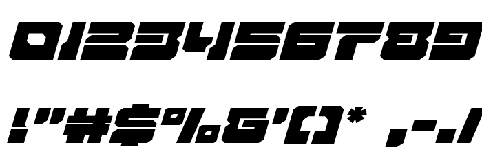 Yamagachi 2050 Expanded Italic Font OTHER CHARS