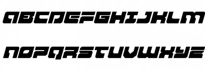 Yamagachi 2050 Expanded Italic خط أحرف كبيرة