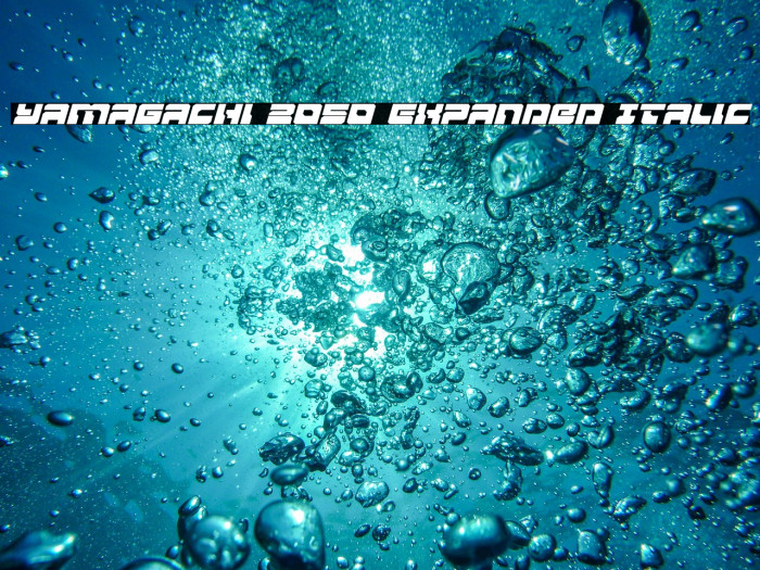 Yamagachi 2050 Expanded Italic Example 1