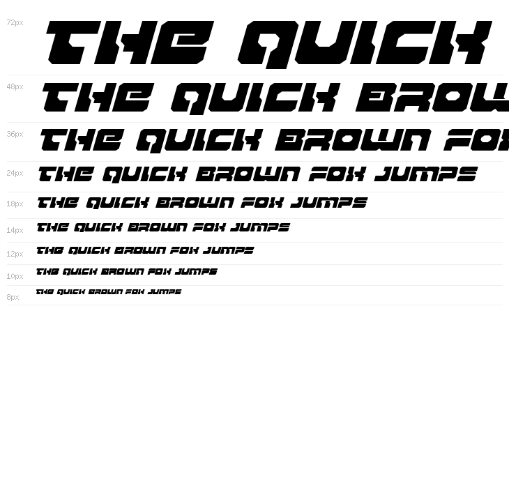 Yamagachi 2050 Expanded Italic Waterfall