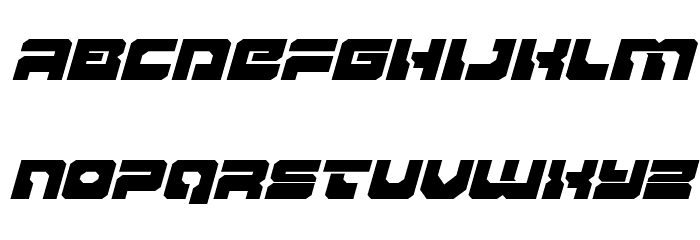 Yamagachi 2050 Expanded Italic Font LOWERCASE