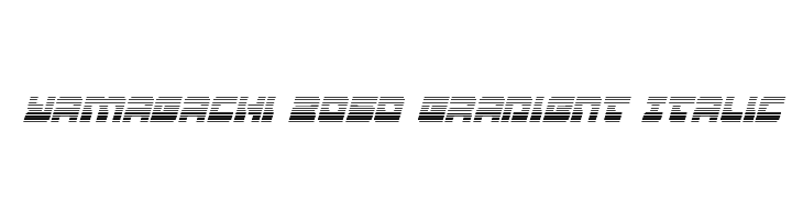 Yamagachi 2050 Gradient Italic  Frei Schriftart Herunterladen