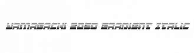 Yamagachi 2050 Gradient Italic  baixar fontes gratis