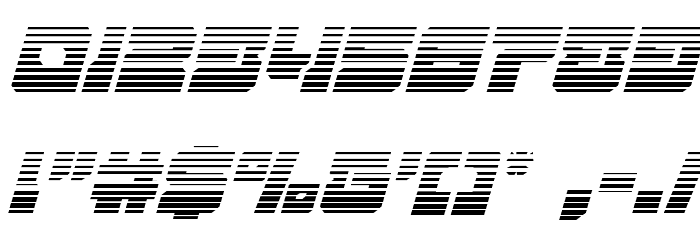 Yamagachi 2050 Gradient Italic Font OTHER CHARS