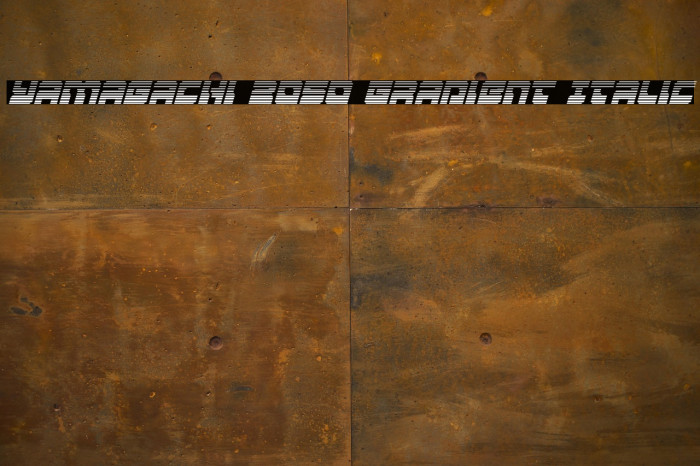 Yamagachi 2050 Gradient Italic Example 1