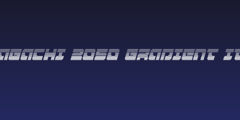 Yamagachi 2050 Gradient Italic Social Header
