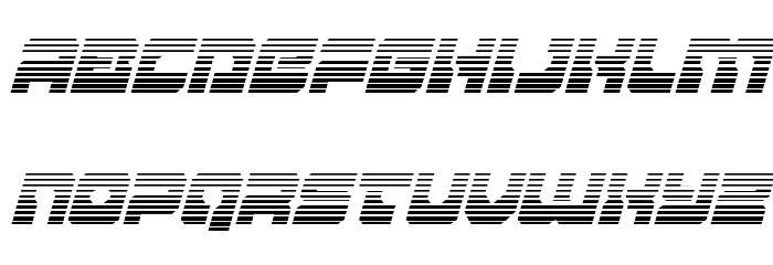 Yamagachi 2050 Gradient Italic Font LOWERCASE