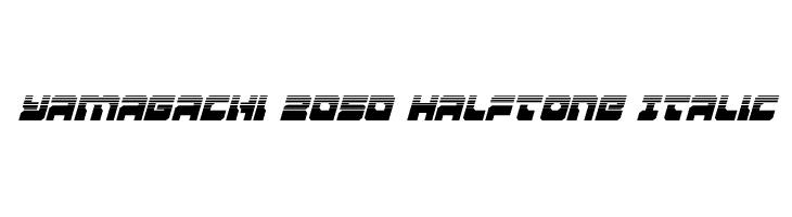 Yamagachi 2050 Halftone Italic  免费字体下载