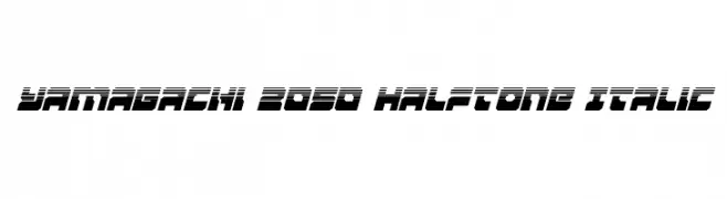 Yamagachi 2050 Halftone Italic  Frei Schriftart Herunterladen