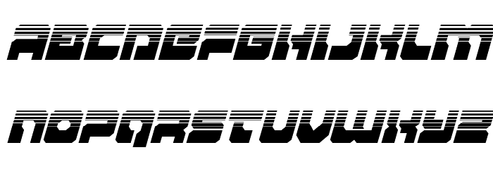 Yamagachi 2050 Halftone Italic Font LOWERCASE