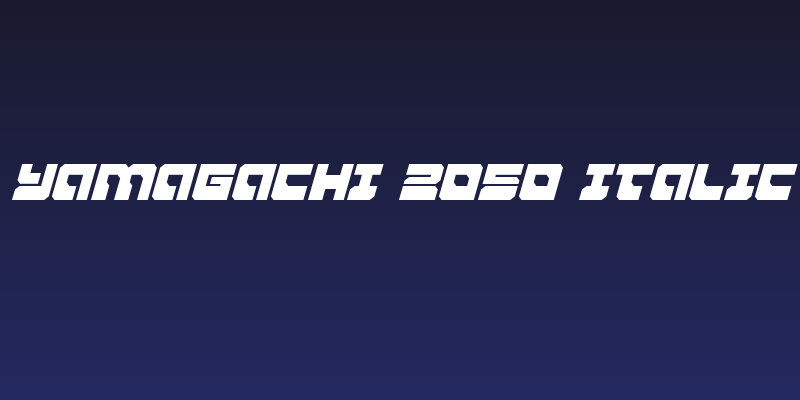 Yamagachi 2050 Italic Social Header