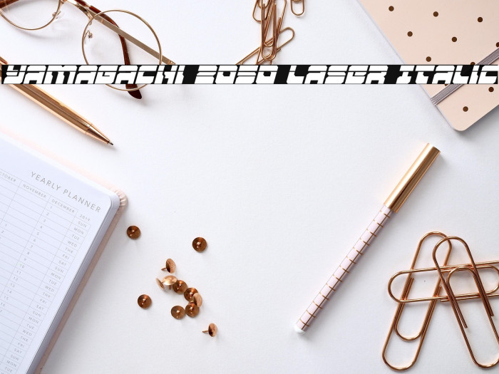Yamagachi 2050 Laser Italic Example 1