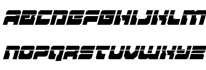 Yamagachi 2050 Laser Italic Font LOWERCASE