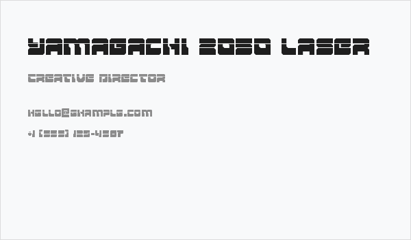 Yamagachi 2050 Laser Business Card