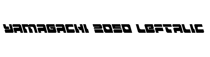 Yamagachi 2050 Leftalic  Free Fonts Download