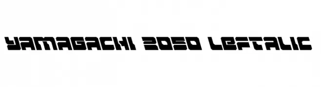 Yamagachi 2050 Leftalic  Frei Schriftart Herunterladen