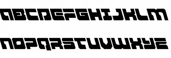 Yamagachi 2050 Leftalic Schriftart Groß
