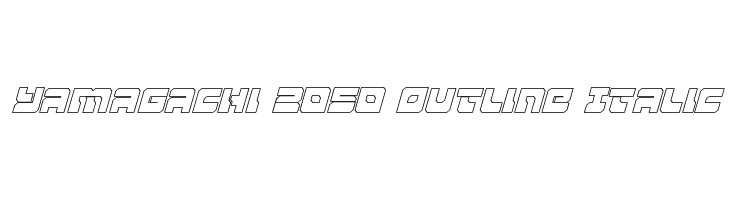 Yamagachi 2050 Outline Italic  Fuentes Gratis Descargar