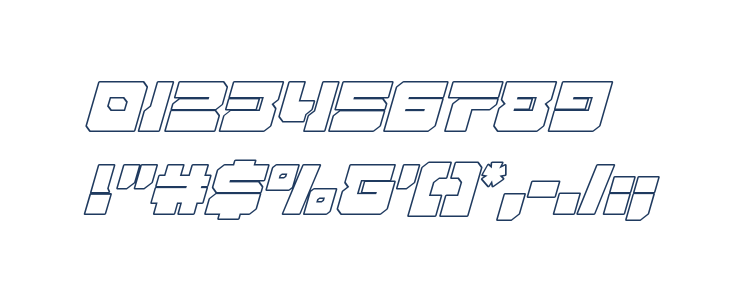 Yamagachi 2050 Outline Italic Other Characters