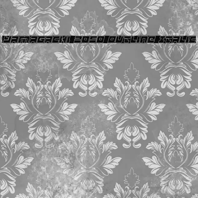 Yamagachi 2050 Outline Italic Font examples