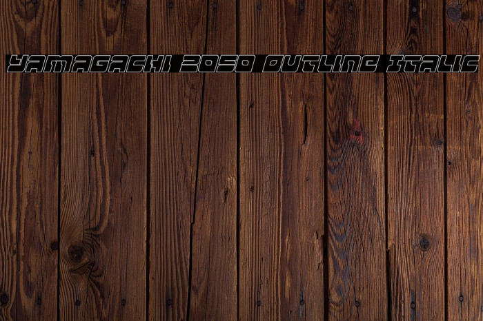 Yamagachi 2050 Outline Italic Example 2