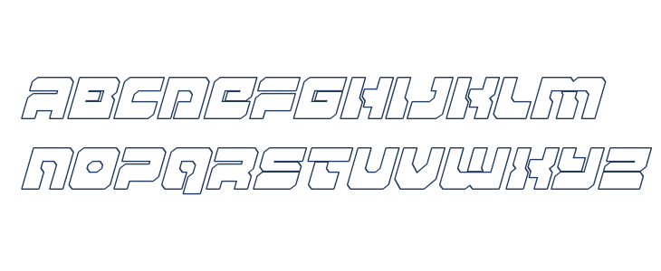 Yamagachi 2050 Outline Italic Lowercase