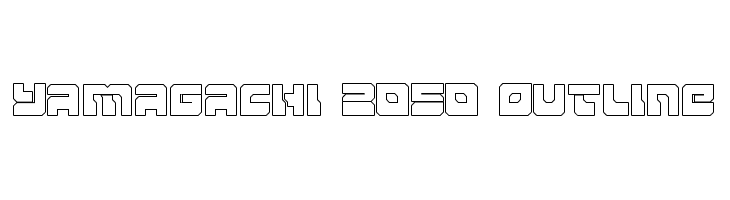 Yamagachi 2050 Outline  Frei Schriftart Herunterladen