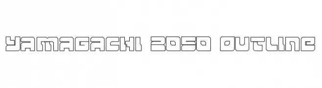Yamagachi 2050 Outline  नि: शुल्क फ़ॉन्ट्स डाउनलोड