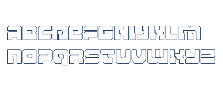 Yamagachi 2050 Outline Lowercase