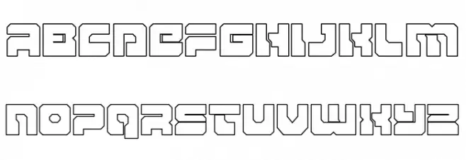 Yamagachi 2050 Outline フォント 小文字