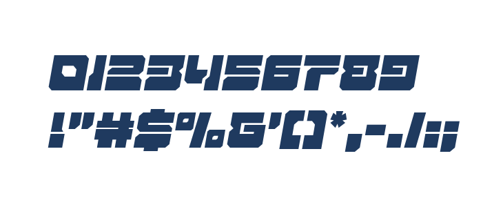 Yamagachi 2050 Semi-Italic Other Characters