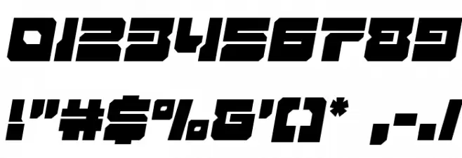 Yamagachi 2050 Semi-Italic Font OTHER CHARS