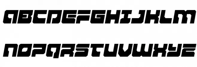 Yamagachi 2050 Semi-Italic Fonte MAIÚSCULAS