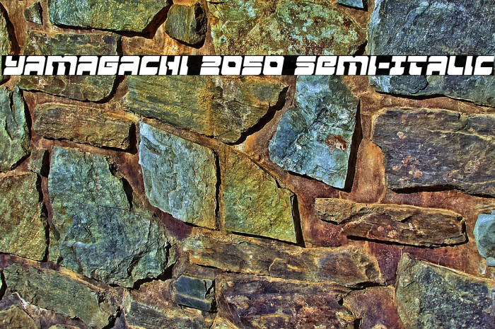 Yamagachi 2050 Semi-Italic Example 3