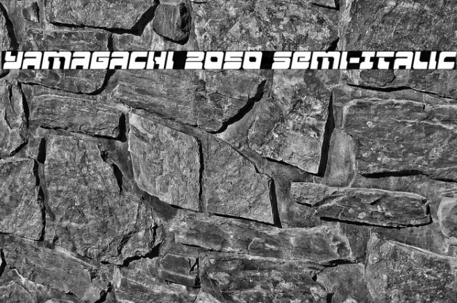 Yamagachi 2050 Semi-Italic Font examples