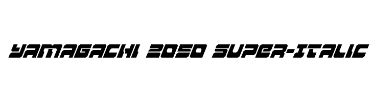 Yamagachi 2050 Super-Italic  font caratteri gratis