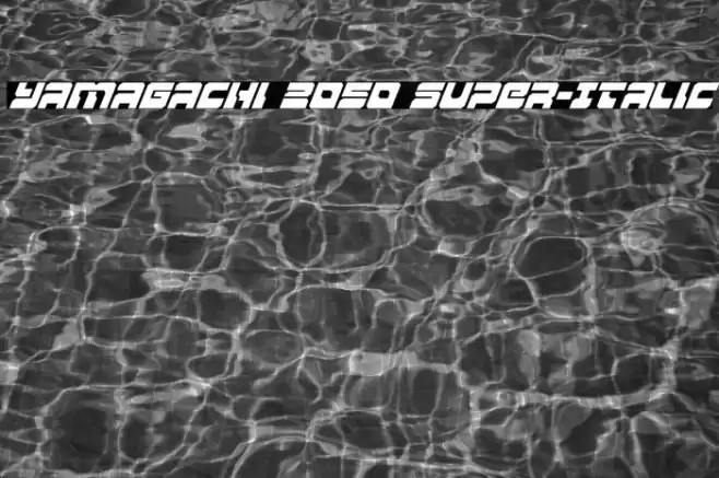 Yamagachi 2050 Super-Italic Font examples