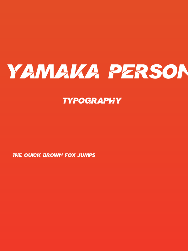 Yamaka Personal Used Poster