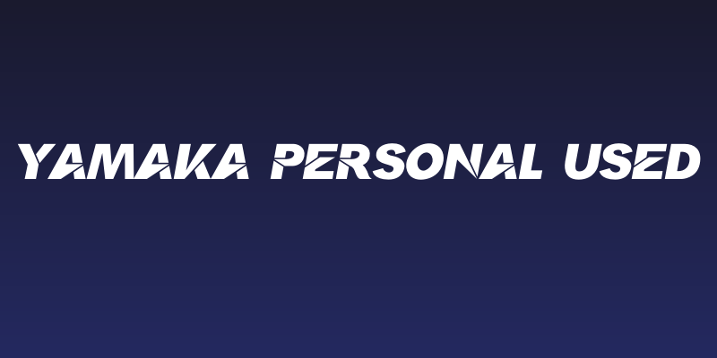 Yamaka Personal Used Social Header