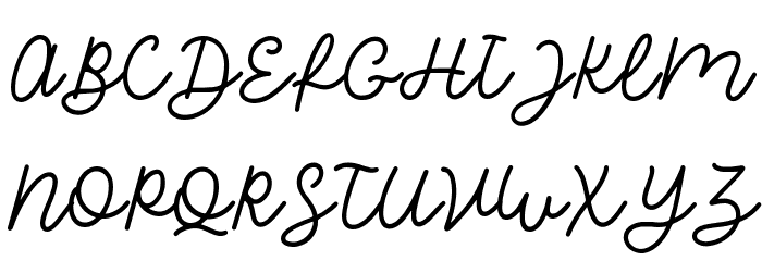 Yamatha Regular Font UPPERCASE