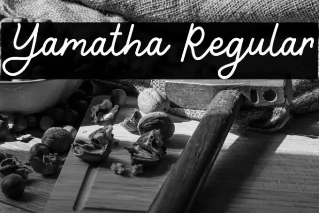 Yamatha Regular Font examples