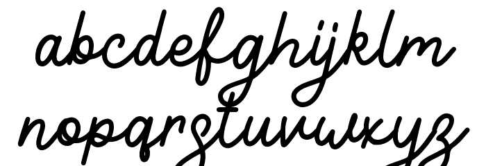 Yamatha Regular Font LOWERCASE