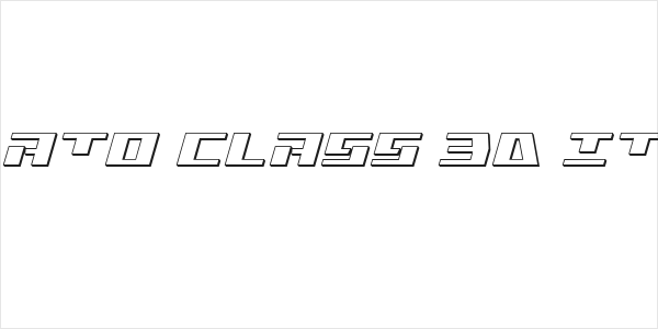 Yamato Class 3D Italic Logo