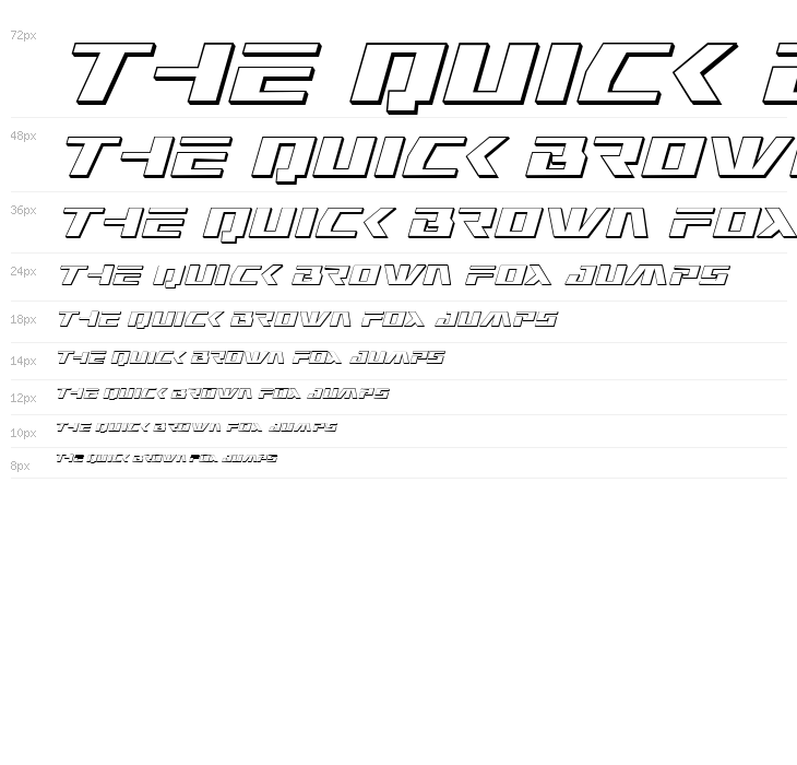 Yamato Class 3D Italic Waterfall