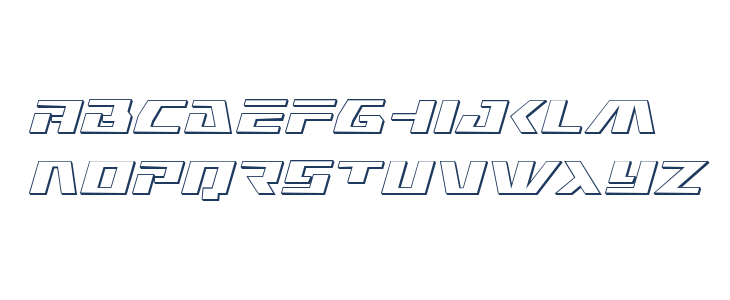 Yamato Class 3D Italic Lowercase