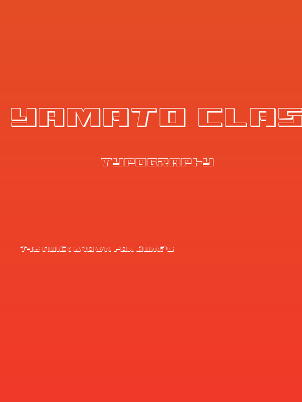 Yamato Class 3D Poster