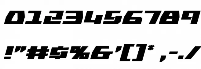 Yamato Class Bold Italic Caratteri ALTRI CARATTERI