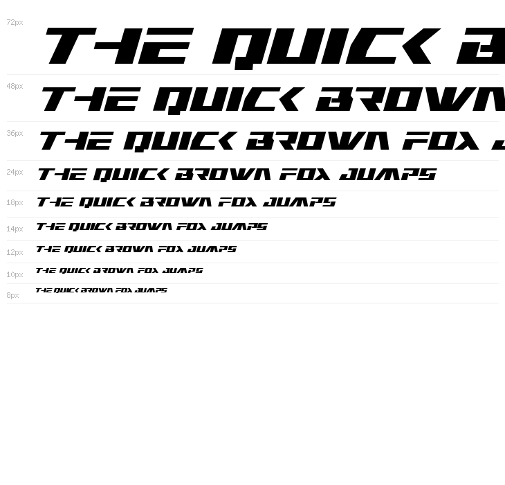 Yamato Class Bold Italic Waterfall