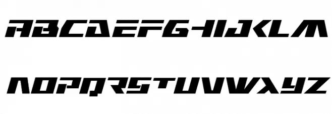 Yamato Class Bold Italic Caratteri MINUSCOLO