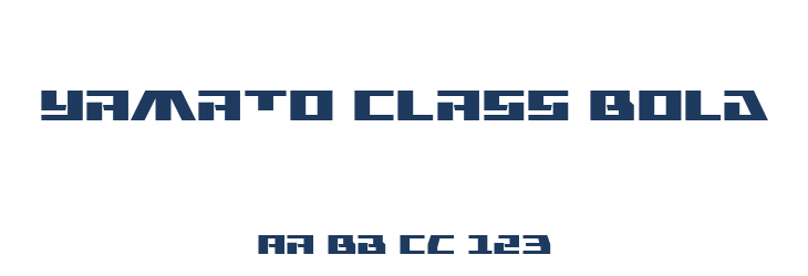 Yamato Class Bold Font Preview